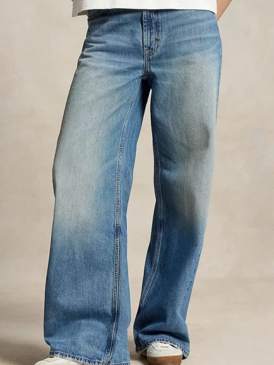 Obrázek produktu Polo Ralph Lauren wide leg džíny dámské modrá