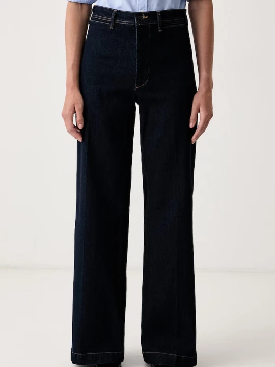 Obrázek produktu Polo Ralph Lauren wide leg džíny dámské námořnická modř