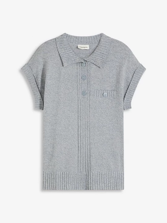 Obrázek produktu Polo svetr s bavlnou BonPrix