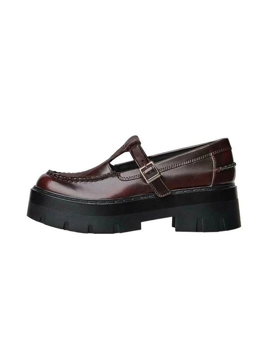 Obrázek produktu Polobotky Bershka tmavě červená