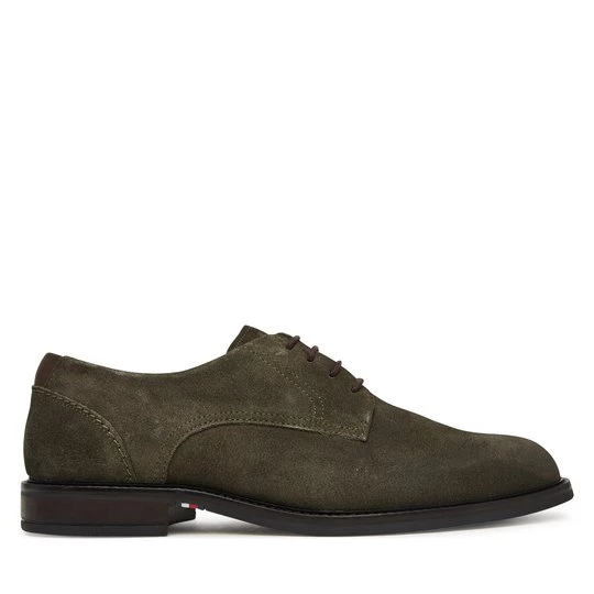 Obrázek produktu Polobotky Tommy Hilfiger Corporate Dressy Suede Shoe FM0FM05969 Zelená