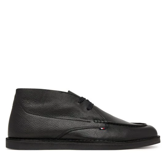 Obrázek produktu Polobotky Tommy Hilfiger Hilfiger Stitchdown Tbl Lth Chuk FM0FM05743 Černá