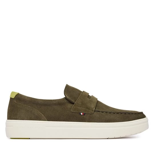 Obrázek produktu Polobotky Tommy Hilfiger Modern Light Hybrid Suede LoaferFM0FM05786 Zelená