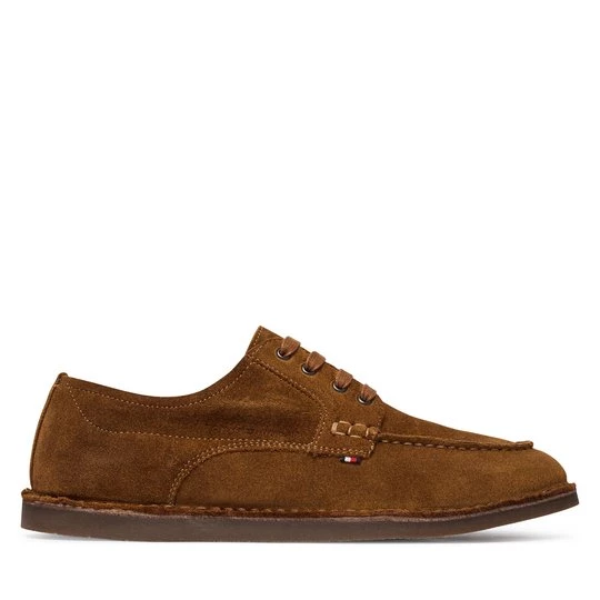 Obrázek produktu Polobotky Tommy Hilfiger Stitchdown Suede Derby FM0FM05841 Hnědá