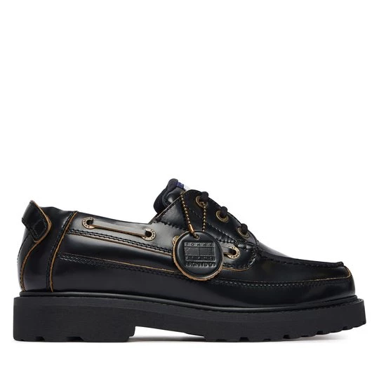 Obrázek produktu Polobotky Tommy Jeans Archive '01 Boat Shoe Lthr EM0EM01705 Černá