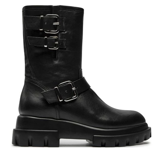 Obrázek produktu Polokozačky AGL Chunky Biker D756589PGKD0711013 Černá