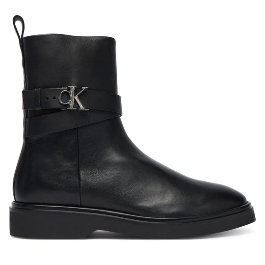 Obrázek produktu Polokozačky Calvin Klein Ankle Boot W/ Metal Logo HW0HW02663 Černá
