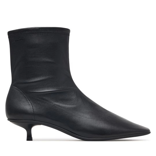 Obrázek produktu Polokozačky Calvin Klein Round Kitt Heel Ankle Boot Nappa HW0HW03169 Černá
