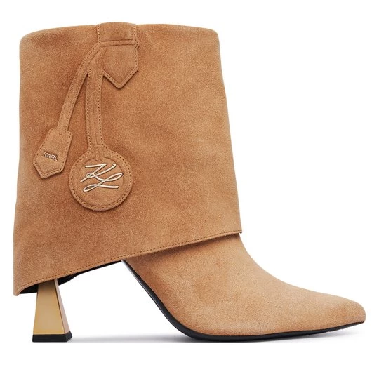 Obrázek produktu Polokozačky KARL LAGERFELD Debutante KL32047 Světle hnědá