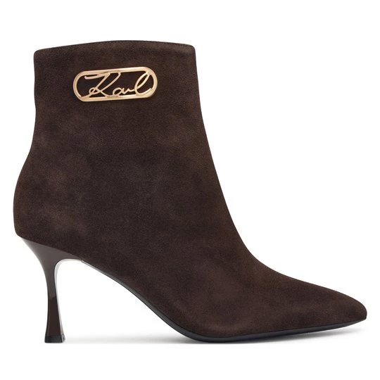 Obrázek produktu Polokozačky KARL LAGERFELD Sienna KL32747 Tmavě hnědá
