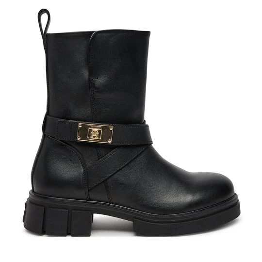 Obrázek produktu Polokozačky Tommy Hilfiger Biker Leather FW0FW08313 Černá
