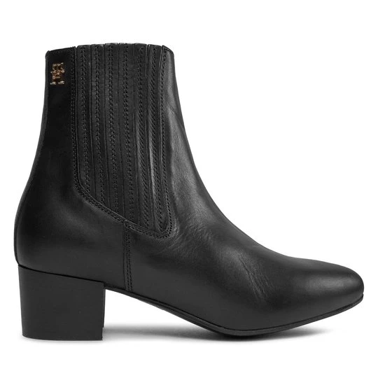 Obrázek produktu Polokozačky Tommy Hilfiger Essential Leather Boot FW0FW07759 Černá