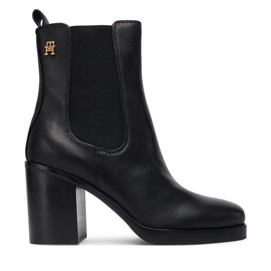Obrázek produktu Polokozačky Tommy Hilfiger Square Toe Chelsea High Block Hl FW0FW08844 Černá