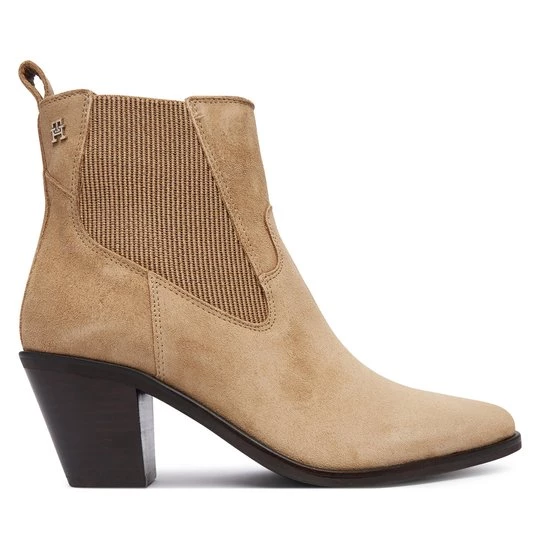 Obrázek produktu Polokozačky Tommy Hilfiger Suede Western Chelsea Boot FW0FW09581 Béžová