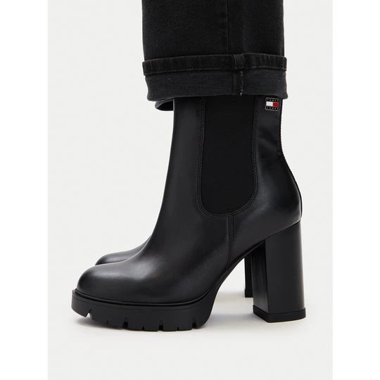 Obrázek produktu Polokozačky Tommy Jeans Tjw Chelsea High Heel Boots EN0EN03112 Černá