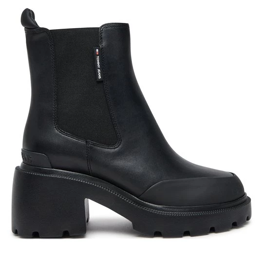 Obrázek produktu Polokozačky Tommy Jeans Tjw Mid Heel Chelsea Boot EN0EN02681 Černá