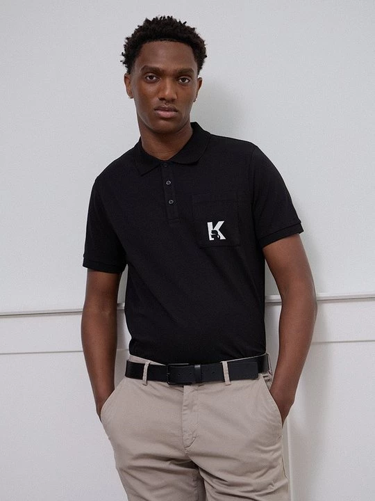 Obrázek produktu Polotričko KARL LAGERFELD skvrnitě antracitová