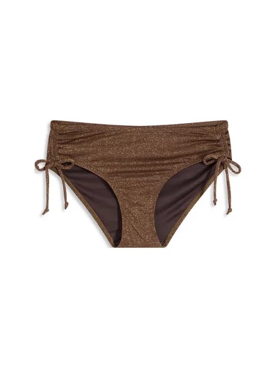 Obrázek produktu Połyskujące figi bikini z błyszczącego materiału BonPrix brązowy