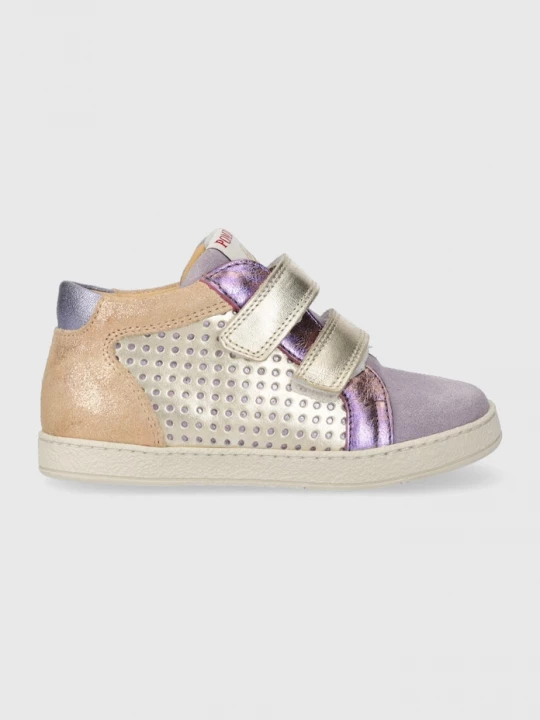 Obrázek produktu Pom D'api Dětské kožené sneakers boty Pom D'api fialová
