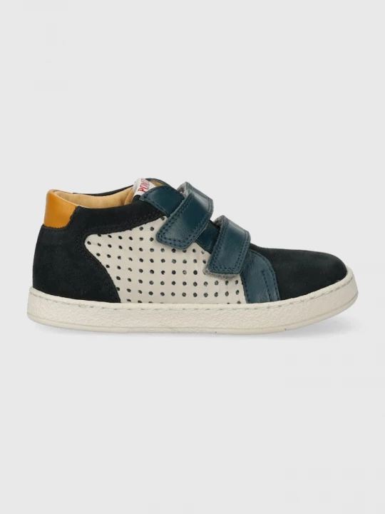 Obrázek produktu Pom D'api Dětské kožené sneakers boty Pom D'api námořnická modř