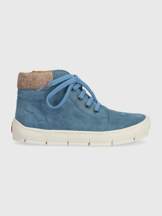 Obrázek produktu Pom D'api Dětské semišové sneakers boty START TOP modrá