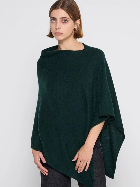 Obrázek produktu Pončo Just Cashmere lesní zelená
