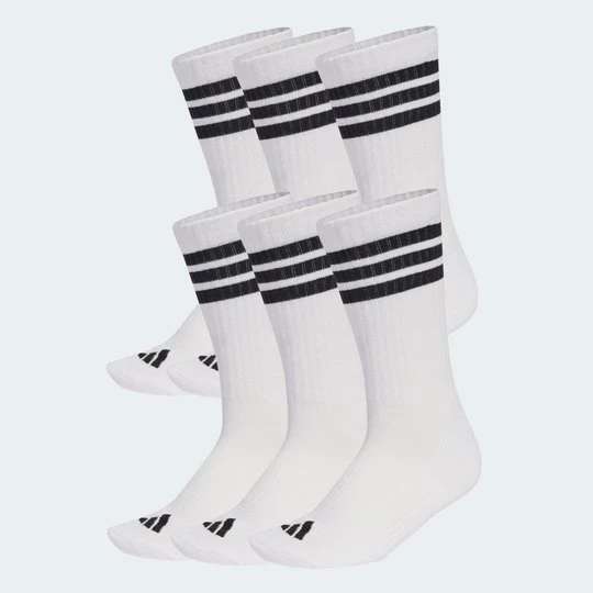 Obrázek produktu Ponožky 3-Stripes Essentials Cushioned Crew – 6 párů Adidas