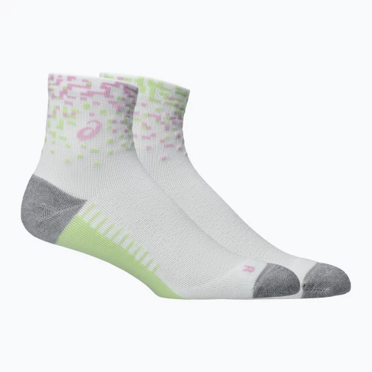 Obrázek produktu Ponožky ASICS Performance Run Quarter white / hazy lilac / glow green Modrá
