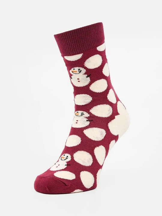 Obrázek produktu Ponožky Happy Socks tmavě červená