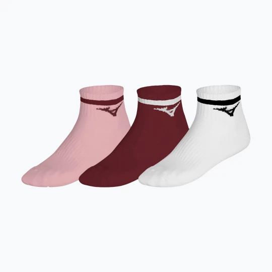 Obrázek produktu Ponožky Mizuno Training Mid With Line 3 pairs pinkesque / lava falls / white