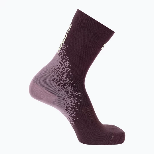 Obrázek produktu Ponožky Salomon Gravel Crew butterfly / dusky orchid / huckleberry Černá