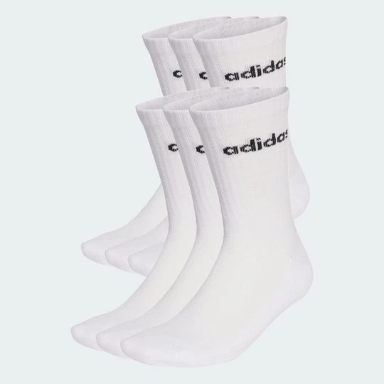 Obrázek produktu Ponožky sodpružením Linear Crew Socks - 6párů v balení Adidas
