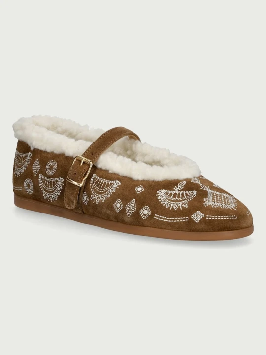Obrázek produktu Posa baleríny semišové St. Moritz Ballet Flats Bohemian hnědá