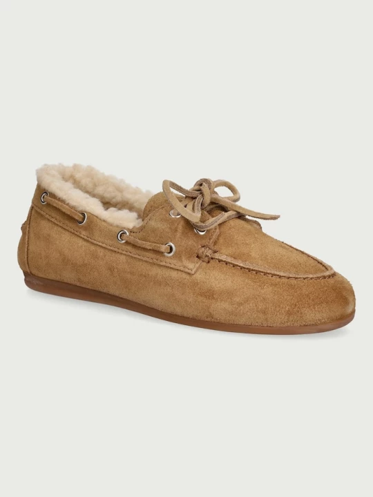 Obrázek produktu Posa Mokasíny dámské semišové Boat Loafer béžová