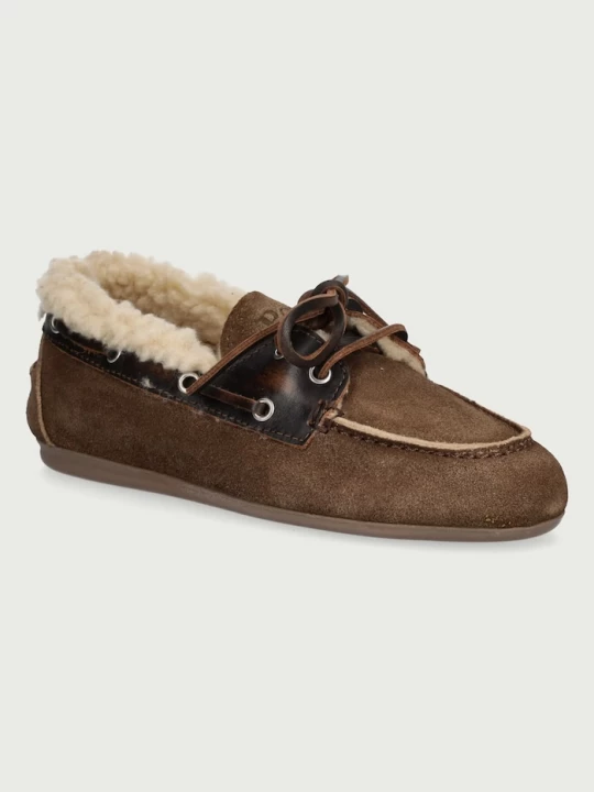 Obrázek produktu Posa mokasíny dámské semišové Boat Loafer hnědá
