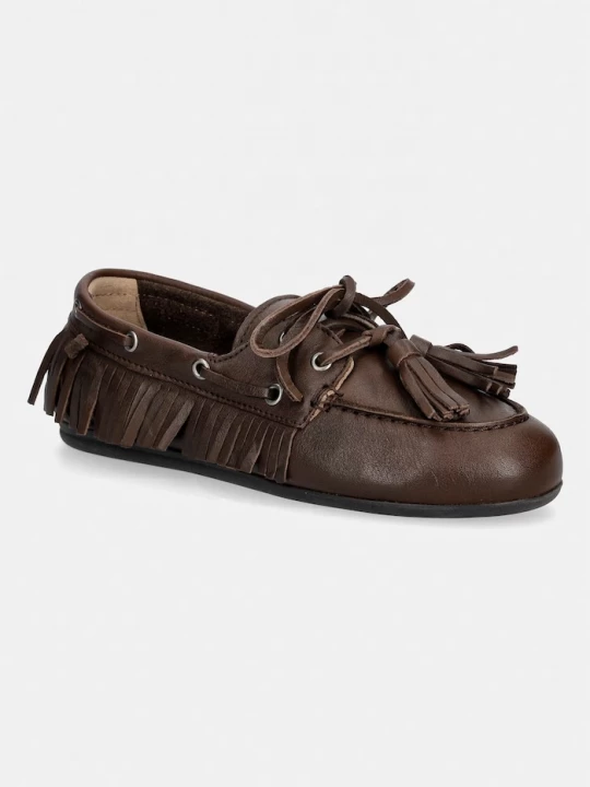 Obrázek produktu Posa mokasíny dámské semišové Boat Loafer Native Tassel hnědá