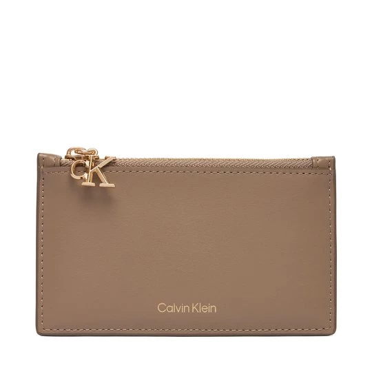 Obrázek produktu Pouzdro na kreditní karty Calvin Klein Ck Zip Cardcase 6Cc LV04F1076G Béžová