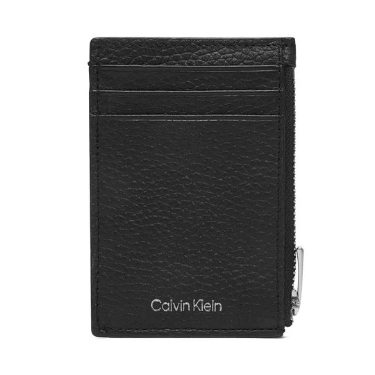 Obrázek produktu Pouzdro na kreditní karty Calvin Klein Foil Emboss N/S Zip Card Case LV04D1244G Černá
