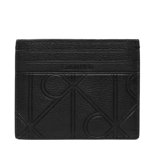 Obrázek produktu Pouzdro na kreditní karty Calvin Klein Xl Emblem Aop Emboss Card Case LV04D1174G Černá