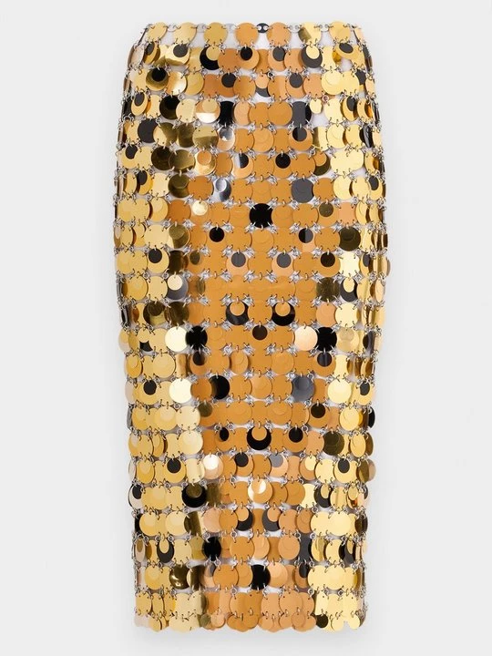 Obrázek produktu Pouzdrová sukně Paco Rabanne světlehnědá