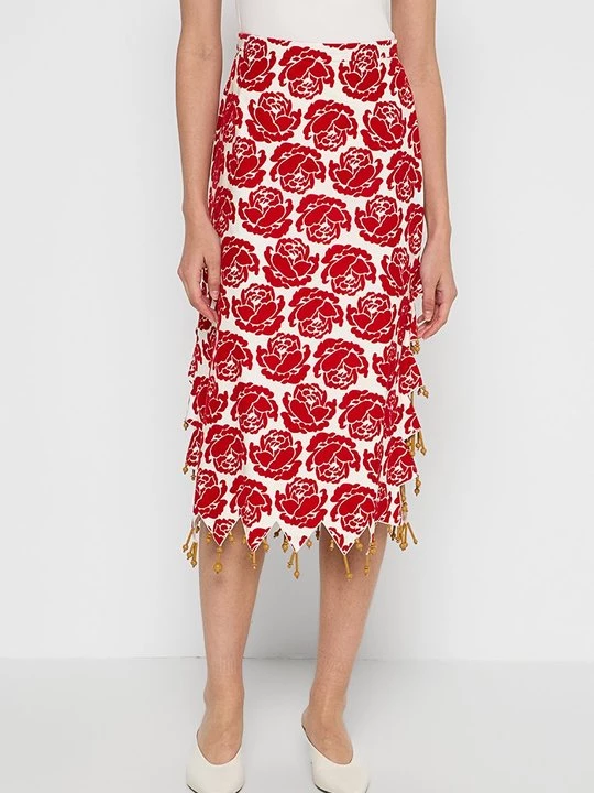 Obrázek produktu Pouzdrová sukně Tory Burch červená