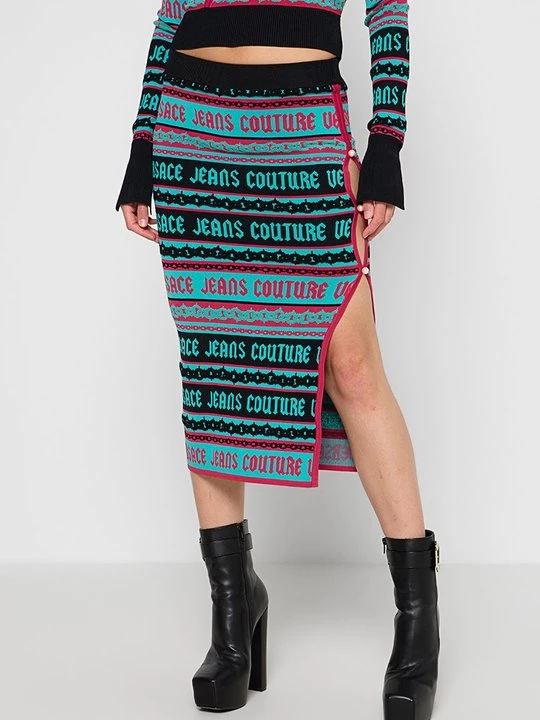 Obrázek produktu Pouzdrová sukně Versace Jeans Couture tyrkysová