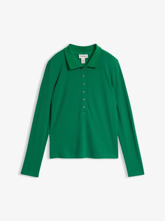 Obrázek produktu Prążkowana koszulka polo BonPrix zielony