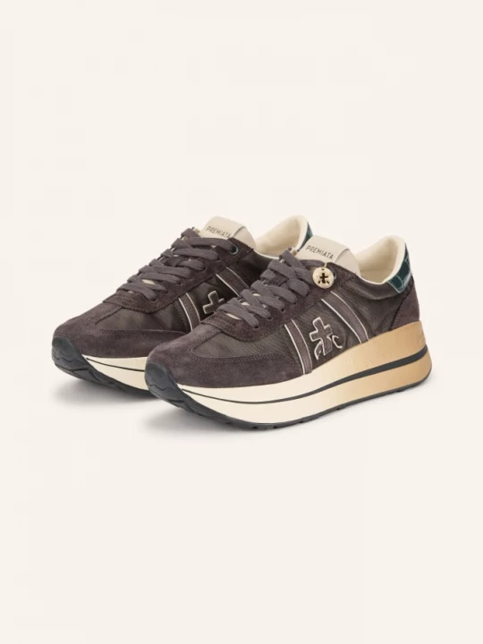 Obrázek produktu Premiata Sneakersy Bethcoin tmavě hnědá / béžová / tmavě zelená