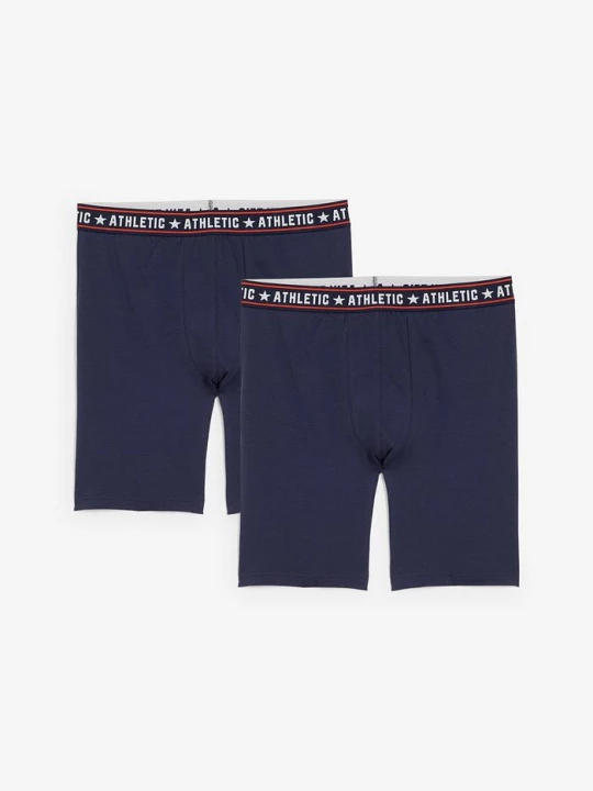 Obrázek produktu Přiléhavé boxerky ve střední délce, s bavlnou (2 ks v balení) BonPrix