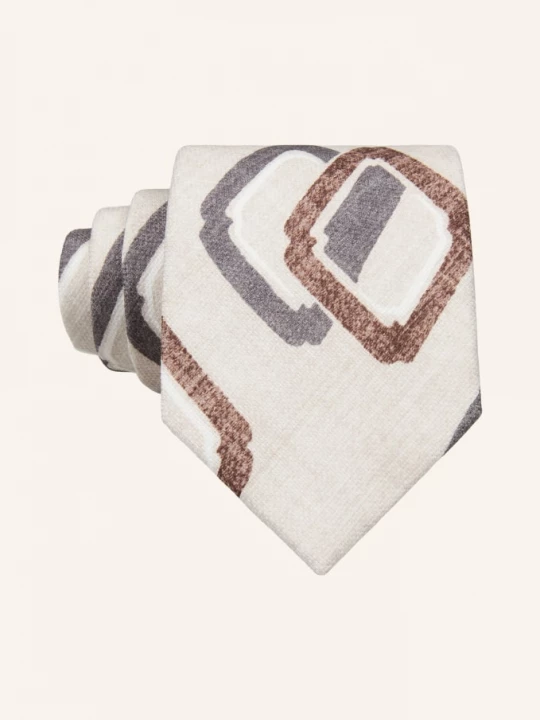 Obrázek produktu Prince Bowtie Kravata Fantasie krémová / hnědá / černošedá