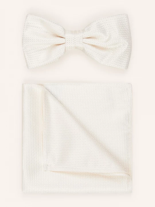 Obrázek produktu Prince Bowtie Sada: Motýlek A Kapesníček bílá