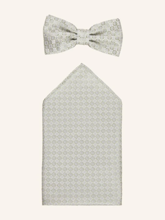 Obrázek produktu Prince Bowtie Sada: Motýlek A Kapesníček Do Náprsní Kapsy světle zelená / krémová