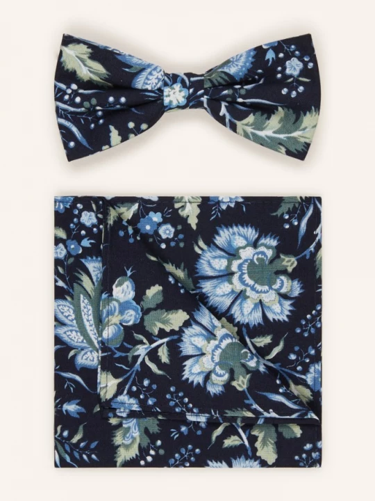 Obrázek produktu Prince Bowtie Sada: Motýlek A Kapesníček Do Náprsní Kapsy tmavě modrá