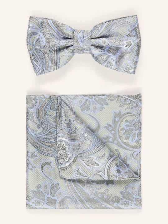 Obrázek produktu Prince Bowtie Sada: Motýlek A Kapesník khaki / tmavě modrá